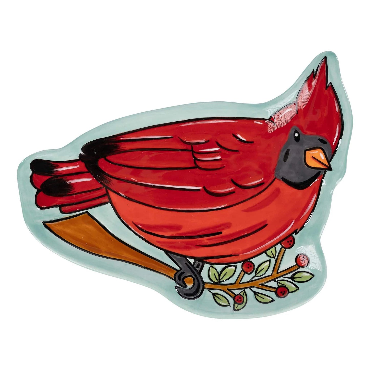 Glory Haus - Trinket Tray - red bird - Findlay Rowe Designs