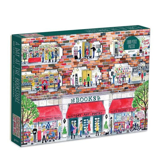 Michael Storrings A Day at the Bookstore 1000 Piece Jigsaw Puzzle - Findlay Rowe Designs