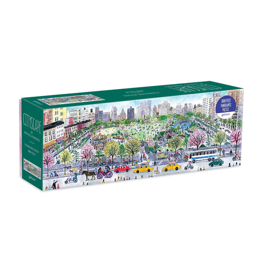 Michael Storrings Cityscape Panoramic Puzzle, 1,000 Pieces - Findlay Rowe Designs