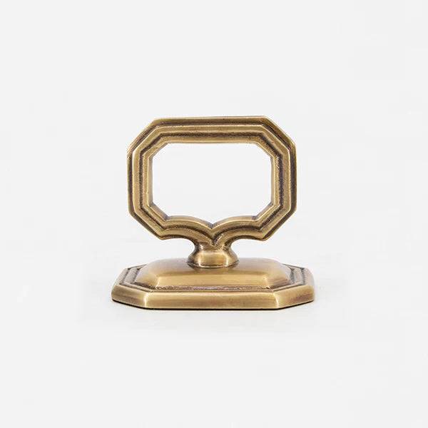 Hester & Cook - Napkin Ring  - Brass with Place Card Holder - Findlay Rowe Designs