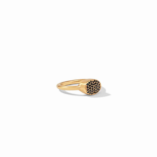 JULIE VOS - Jewel Stack Ring in Pavé Obsidian Black - Findlay Rowe Designs