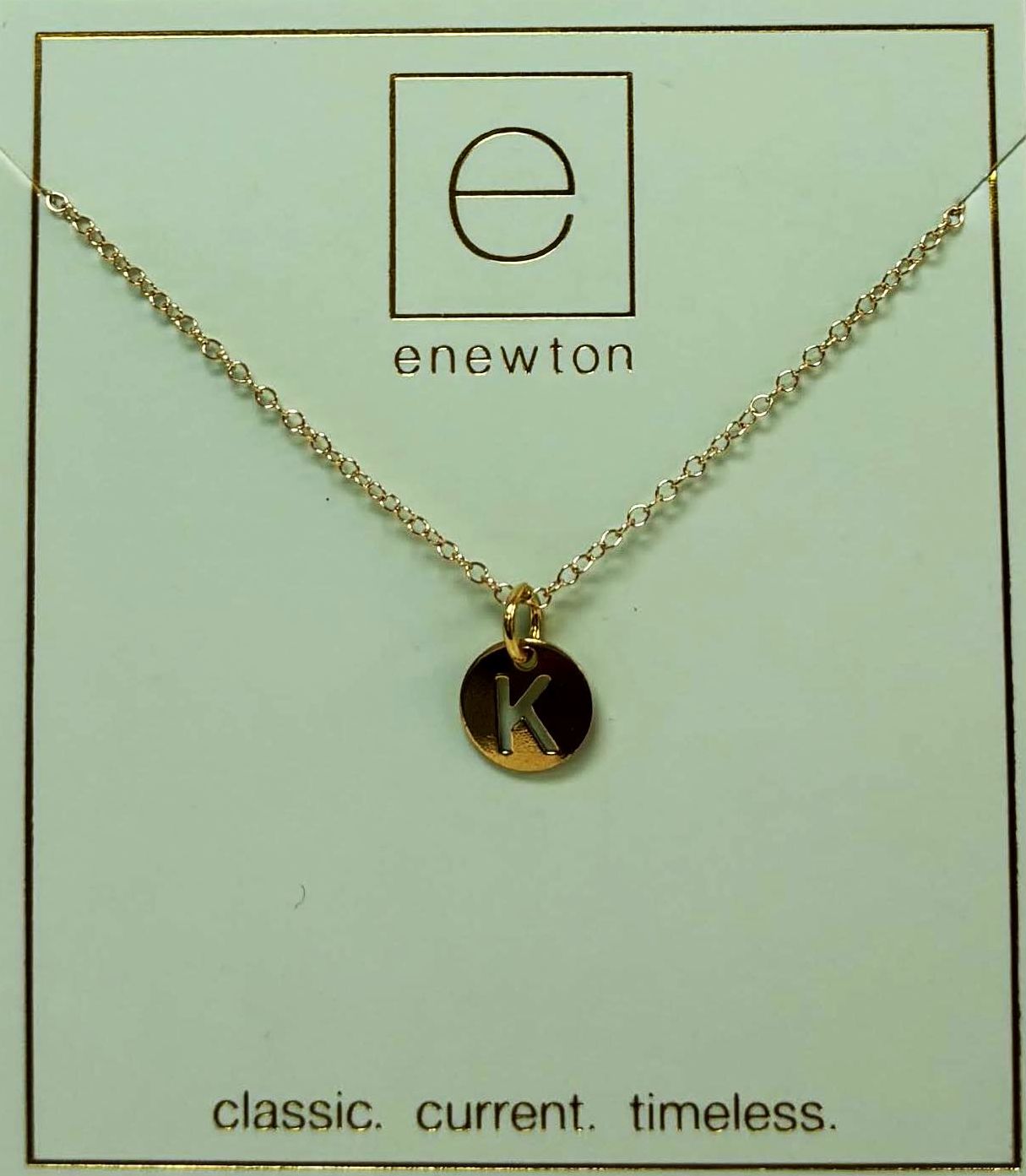 Enewton - 16 inch Necklace Gold - Respect Small Gold Disc - Findlay Rowe Designs