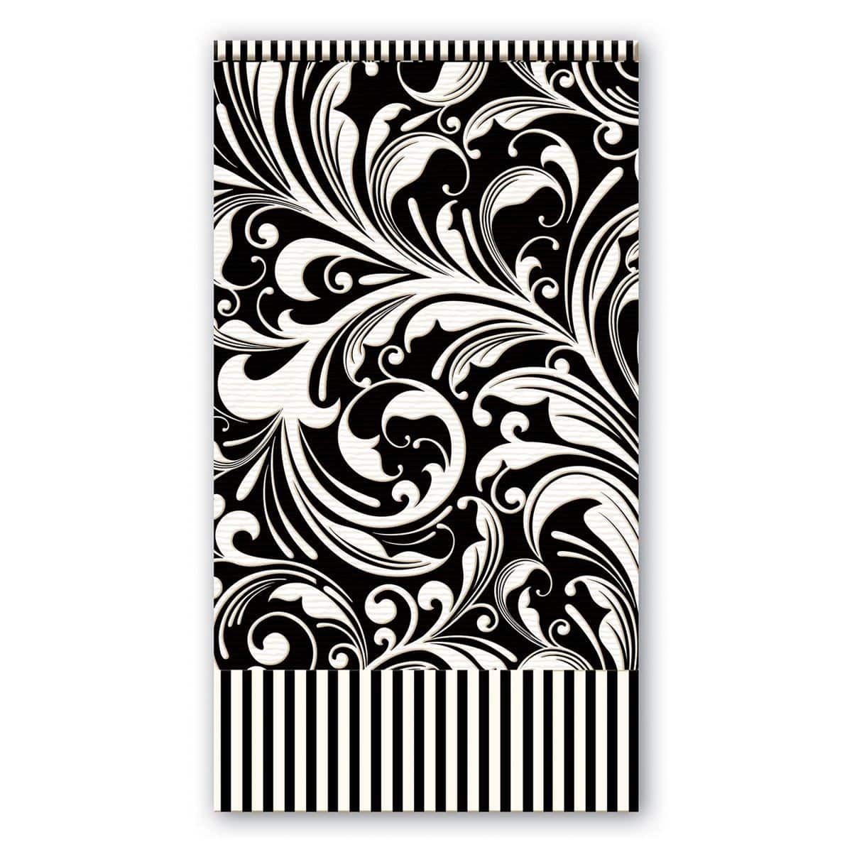 Michel Design Works - Hostess Napkin - Black Florentine - Findlay Rowe Designs