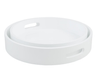 Mud Pie - Tray - 17" round Lacquered White Tray - Findlay Rowe Designs