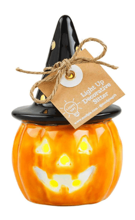 Mud Pie- Light Up Sitter - Witch Jack O Lantern - Findlay Rowe Designs