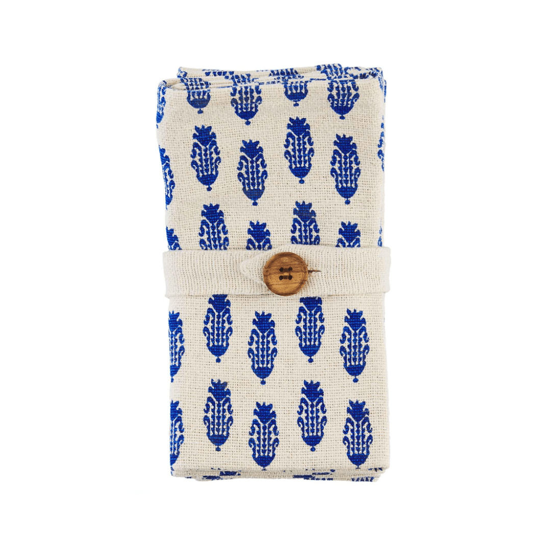 Mud Pie - Napkin Set - Indigo Blue Ikat - Findlay Rowe Designs