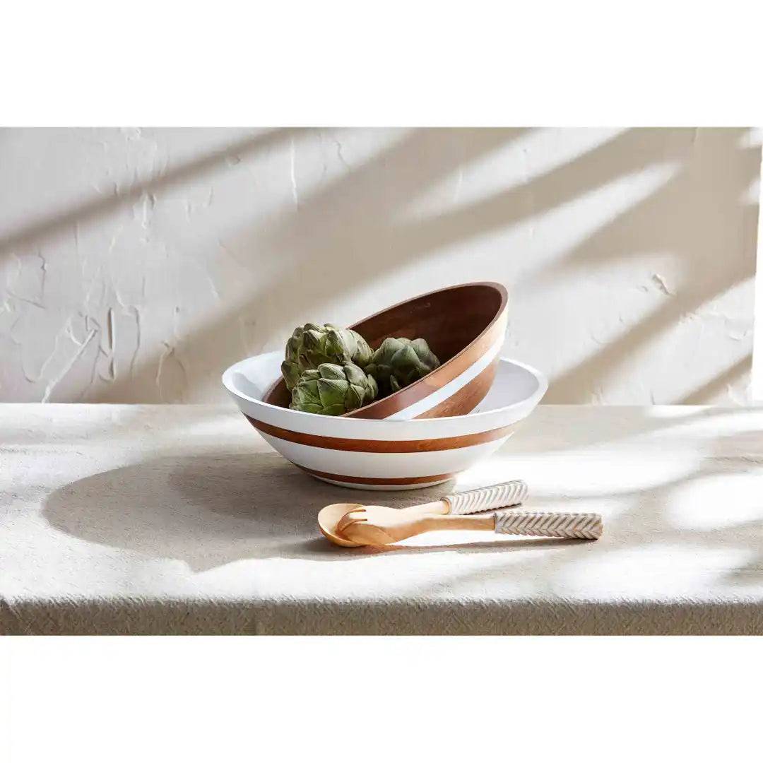 Mud Pie - Bowl Set - Wood Strap - Findlay Rowe Designs