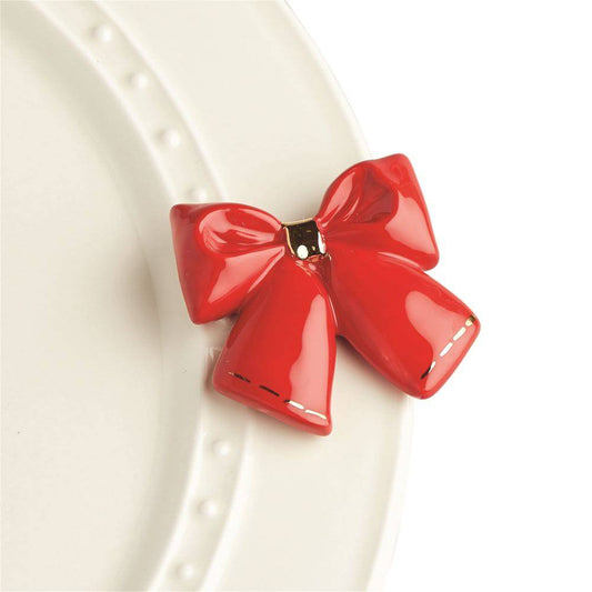 Nora Fleming - Mini - Wrap It Up Red Bow- A238 - Findlay Rowe Designs