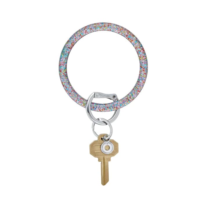 Birthday Cake - Resin Big O® Key Ring - Findlay Rowe Designs