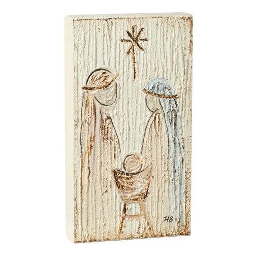 11.75 HOLY FAMILY BLOCK TEXTURED RECTANGULAR - Findlay Rowe Designs