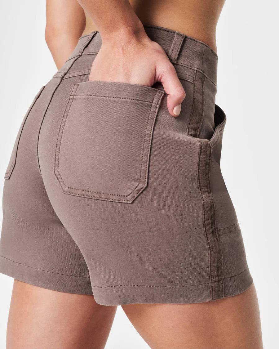 Spanx - Shorts - Stretch Twill - Smoke - Findlay Rowe Designs