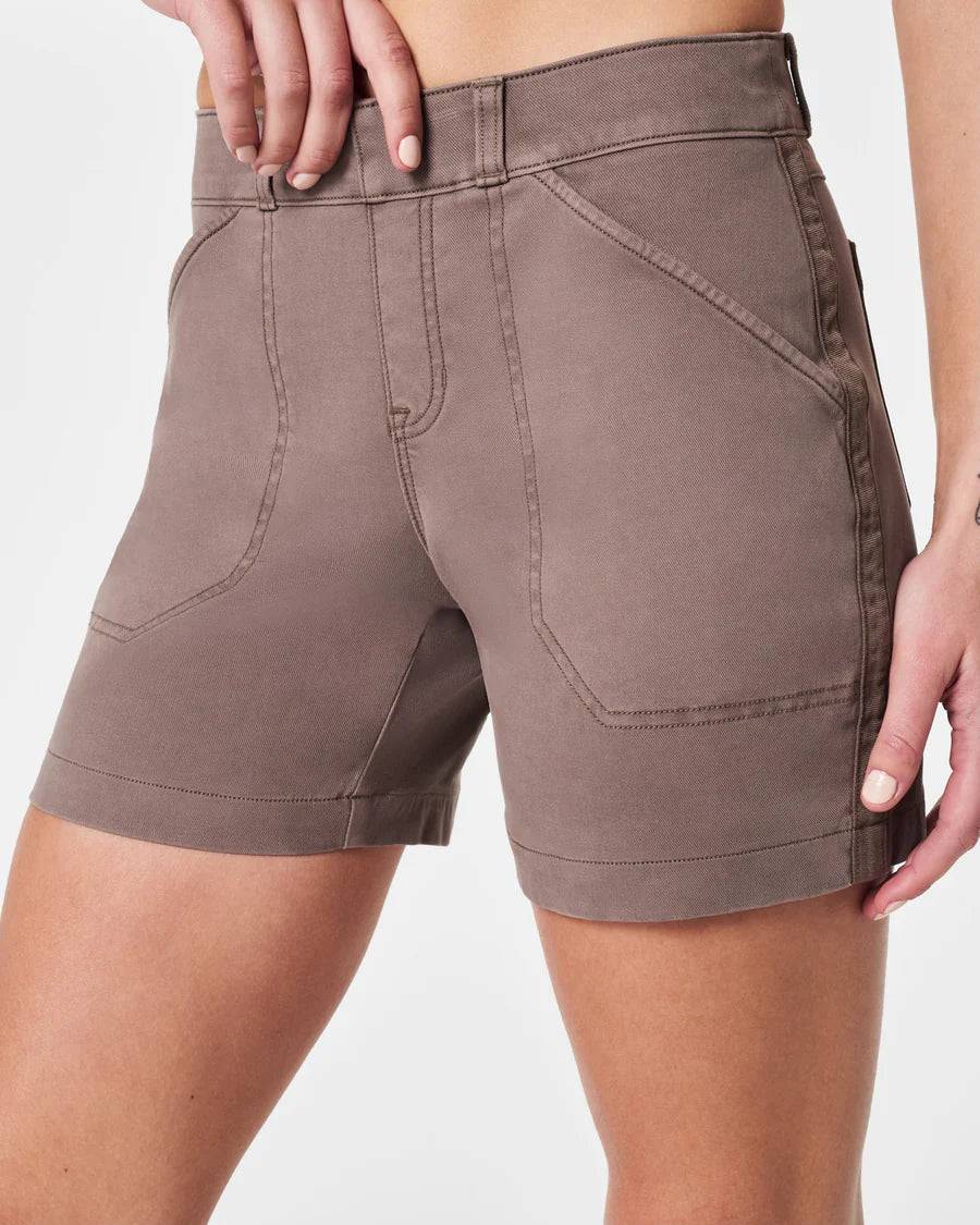 Spanx - Shorts - Stretch Twill - Smoke - Findlay Rowe Designs