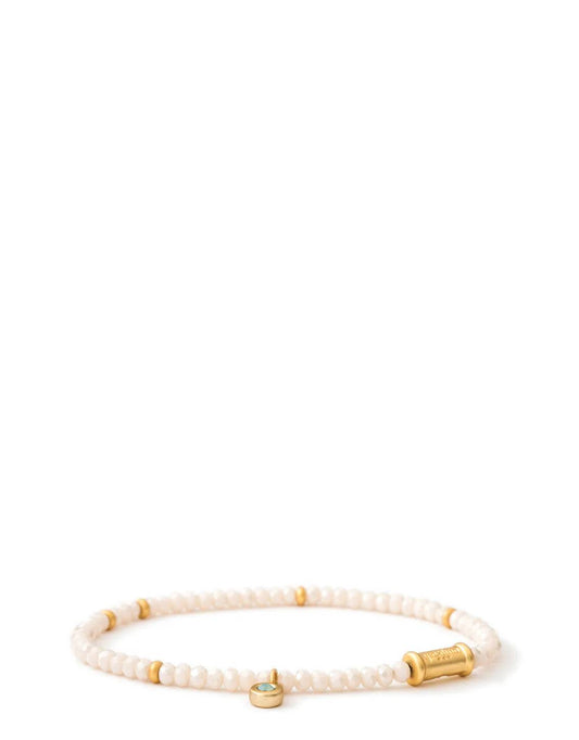 Spartina - Bracelet - 3mm Stretch Bracelet - Cream - Findlay Rowe Designs