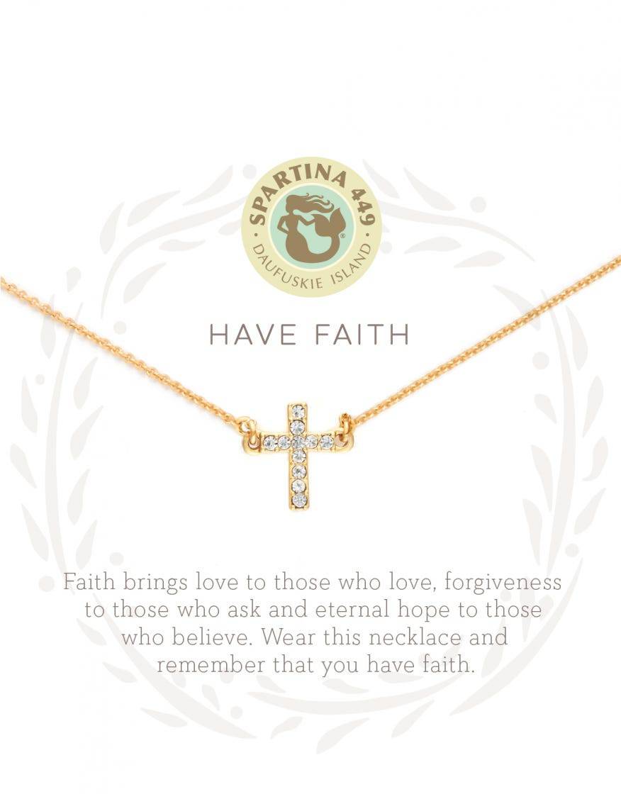 Spartina - Sea La Vie Necklace - Have Faith - Gold - Findlay Rowe Designs