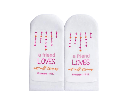 Heart Strand Socks - Proverbs 17:17 - Findlay Rowe Designs