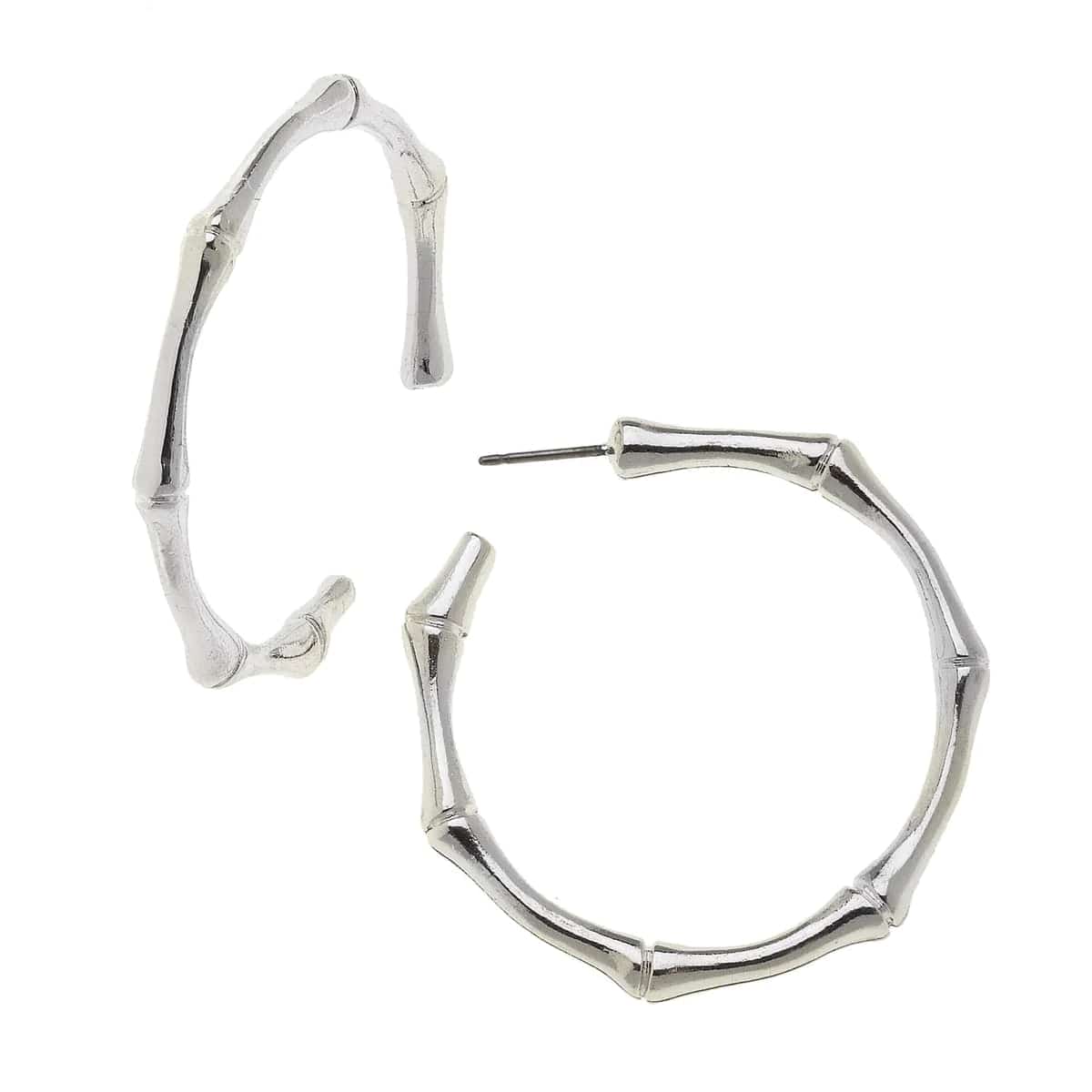 Susan Shaw - Bamboo Hoop - Silver - Findlay Rowe Designs