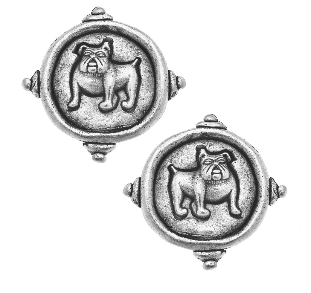 SILVER BULLDOG EARRING - Findlay Rowe Designs