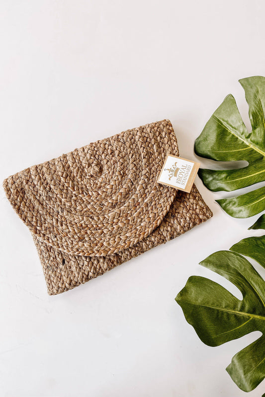 Tahiti Straw Clutch - Findlay Rowe Designs