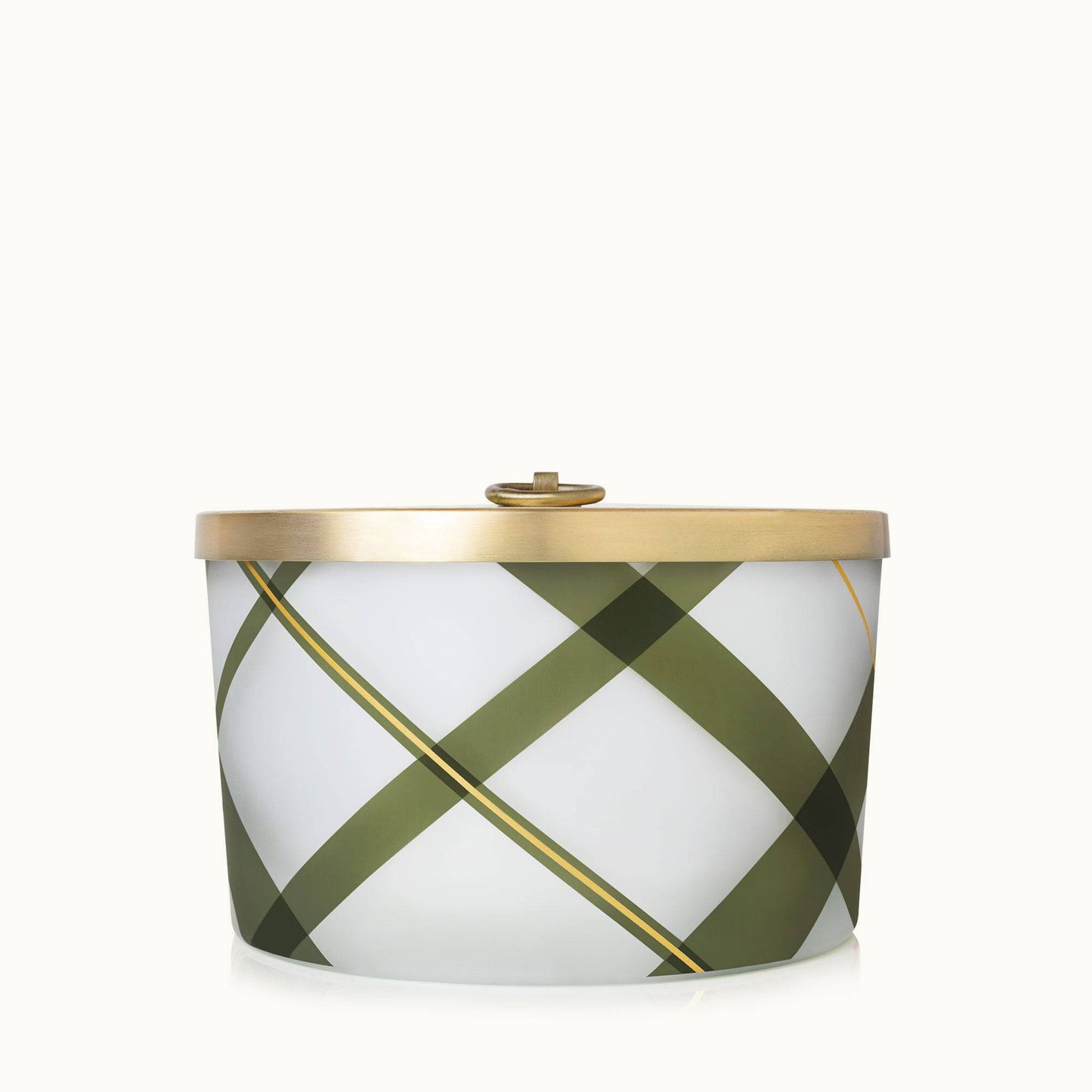 Frasier Fir Frosted Plaid Large Candle - Findlay Rowe Designs