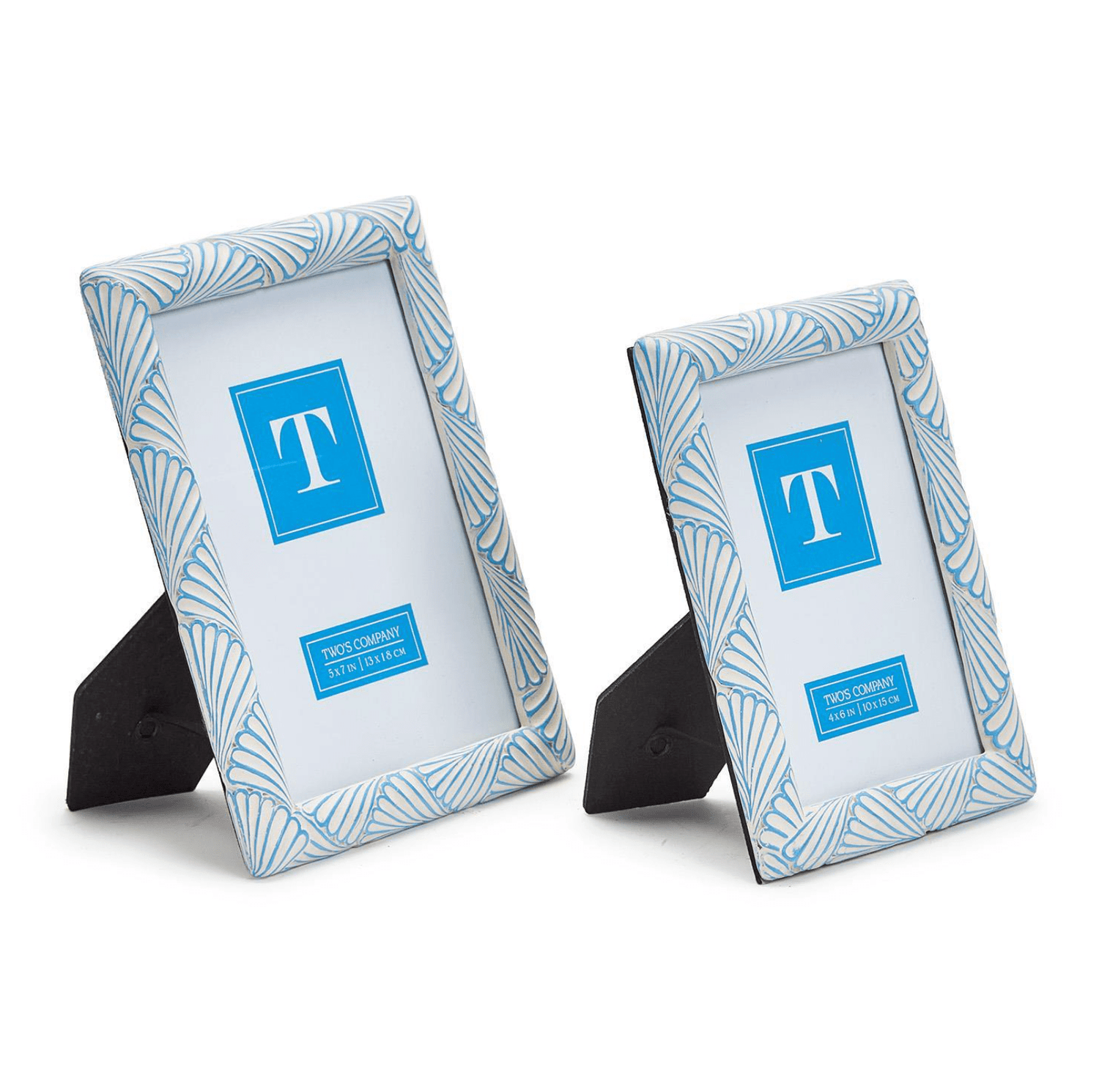 Two's Company Wicker Weave S/2 Photo Frames