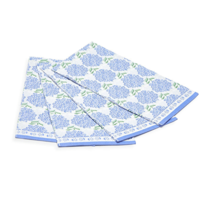 Hydrangea Paper Guest Towel Napkin | Findlay Rowe Designs