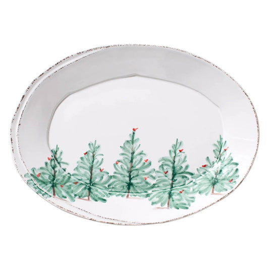 Vietri - Lastra Holiday Small Oval Platter - Findlay Rowe Designs