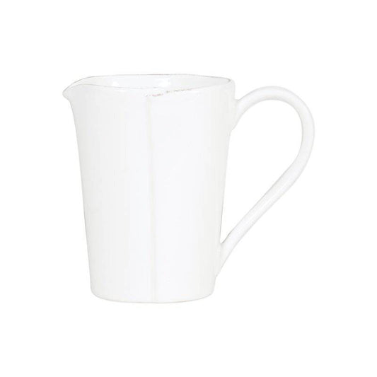 VIETRI MELAMINE LASTRA WHITE LG PITCHER - Findlay Rowe Designs