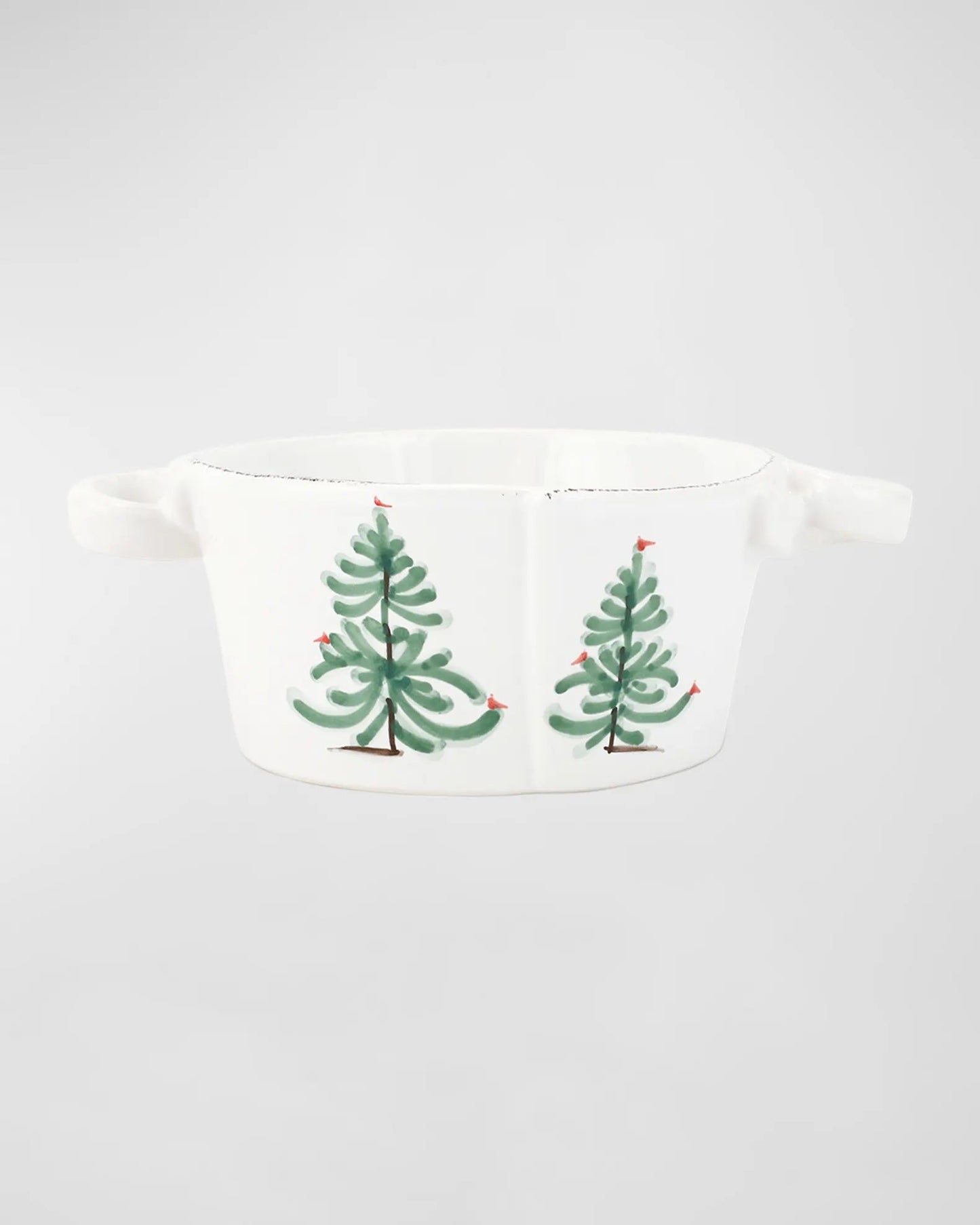 Vietri - Lastra Holiday Small Handled Bowl - Findlay Rowe Designs