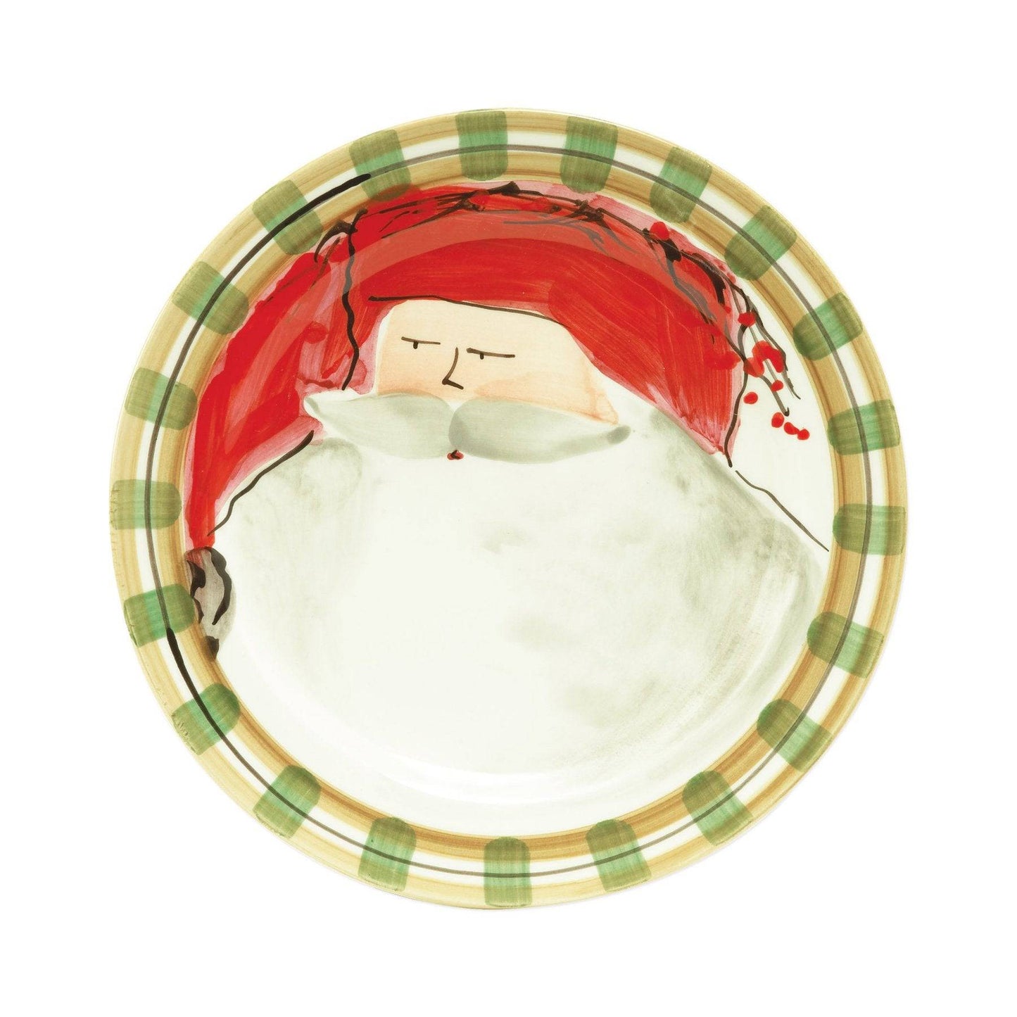 Vietri - Old St. Nick Red Hat Dinner Plate - Findlay Rowe Designs