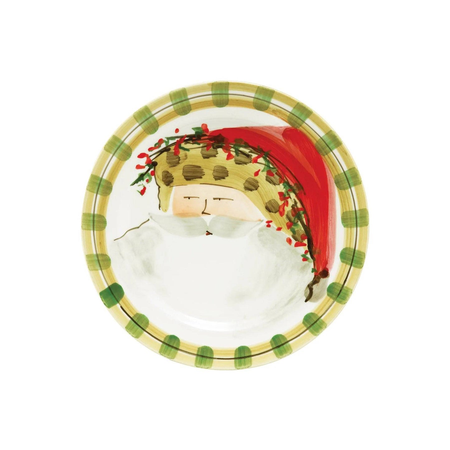 Vietri - Old St. Nick Round Salad Plate - Animal Hat - Findlay Rowe Designs