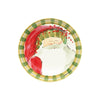 Vietri - Old St. Nick Round Salad Plate - Striped Hat - Findlay Rowe Designs